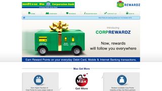
                            3. Corp Rewardz | Corporation Bank's Loyalty Program