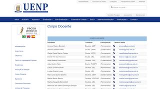 
                            13. Corpo Docente - Universidade Estadual do Norte do Paraná | UENP