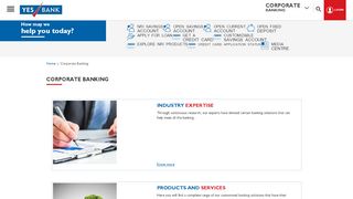 
                            1. Corporate Banking India - Corporate Banking Services with YES BANK