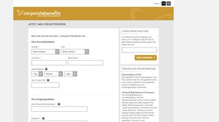 
                            3. corporate benefits GmbH - Firmenkundenplattform | Registrierung