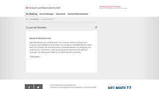 
                            5. Corporate Benefits - Helmholtz Zentrum München