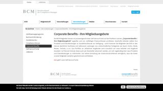 
                            9. Corporate Benefits - Ihre Mitgliedsangebote | BCM