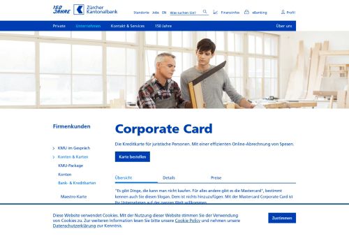 
                            11. Corporate Card | zkb.ch