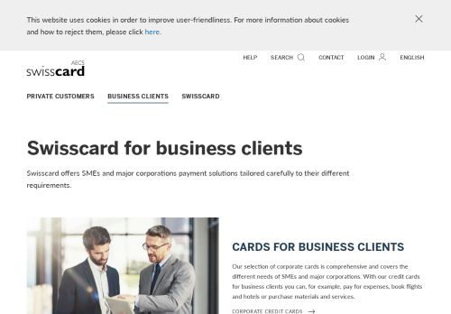 
                            12. Corporate credit cards – Swisscard AECS