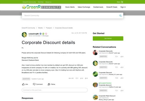 
                            12. Corporate Discount details - StarHub Community - 144163