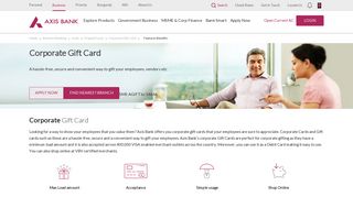 
                            9. Corporate Gift Card - Perfect Gift for Corporate Gifting - Axis Bank