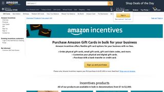 
                            1. Corporate Gift Cards and Incentives - Amazon Incentives