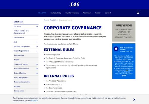 
                            7. Corporate governance – SAS