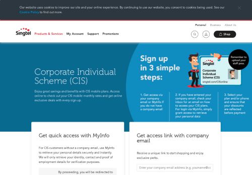 
                            10. Corporate Individual Scheme - Singtel