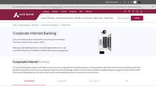Corporate internet Banking - Axis Bank