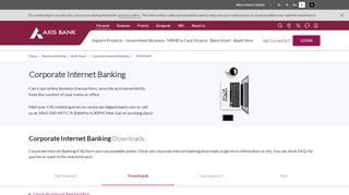 
                            2. Corporate Internet Banking - Downloads - Axis Bank