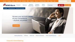 
                            8. Corporate Internet Banking - ICICI Bank