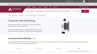 
                            4. Corporate Internet Banking - Terms & Condition - Axis Bank