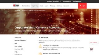 
                            11. Corporate Multi-Currency Account, Business Account - DBS Bank