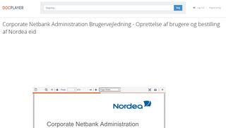 
                            7. Corporate Netbank Administration Brugervejledning - Oprettelse af ...