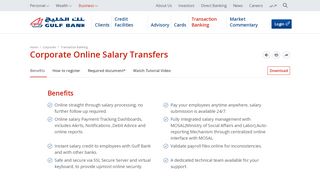 
                            11. Corporate Online Salary Transfers | Transaction Banking ... - Gulf Bank
