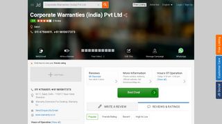 
                            7. Corporate Warranties (I) Pvt Ltd, Saket - Warranty Extension For ...