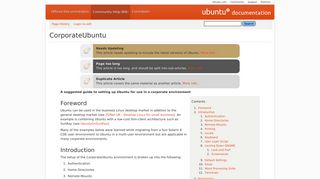 
                            6. CorporateUbuntu - Community Help Wiki - Ubuntu Documentation