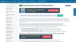 
                            7. Corporation Bank Credit Card Reward Points: How to Earn, Redeem
