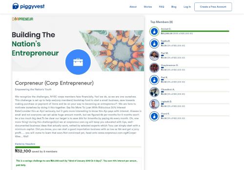 
                            4. Corpreneur (Corp Entrepreneur) - PiggyVest ... - Piggybank.ng