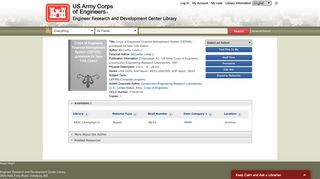 
                            11. Corps of Engineers Financial Management System (CEFMS ...