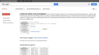 
                            6. CORPUS IURIS CIVILIS ROMANI: IN QUO INSTITUTIONES, DIGESTA AD ...