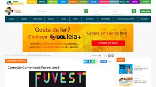 
                            8. Correção Comentada Fuvest 2016 - Vestibular Brasil Escola