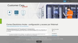 
                            5. Correo Electrónico Aruba - configuración y acceso por Webmail