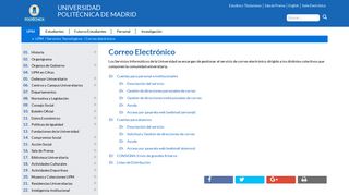 
                            6. Correo electrónico - Universidad Politécnica de Madrid