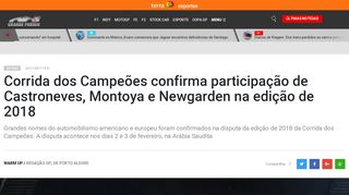 
                            8. Corrida dos Campeões confirma participação de Castroneves ...