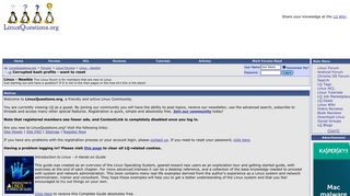 
                            7. Corrupted bash profile - want to reset - LinuxQuestions