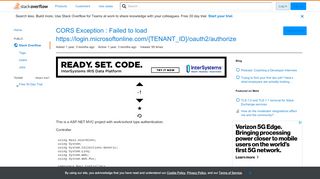 
                            7. CORS Exception : Failed to load https://login ...