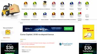 
                            5. Corsa Capital | $100 no-deposit bonus - Best Forex Bonus