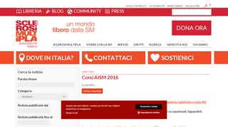 
                            1. Corsi AISM 2016 | AISM | Associazione Italiana Sclerosi Multipla