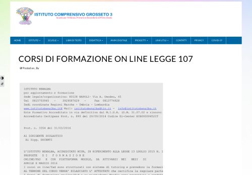
                            8. CORSI DI FORMAZIONE ON LINE LEGGE 107 – Istituto Comprensivo ...
