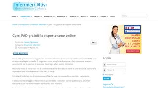 
                            12. Corsi FAD gratuiti le risposte sono online - Infermieri-Attivi