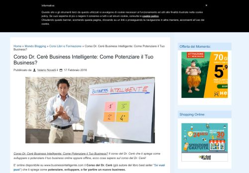 
                            8. Corso Dr. Cerè Business Intelligente: Come Potenziare il Tuo Business?