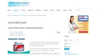 
                            5. Corso FAD Gratis Tromboembolismo - Infermieri-Attivi