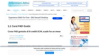 
                            10. Corso FAD gratuito di 8 crediti ECM, scade fra un mese - Infermieri-Attivi