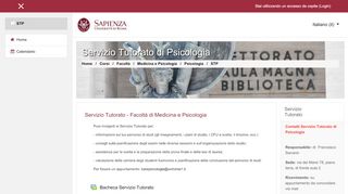 
                            10. Corso: Servizio Tutorato di Psicologia - e-learning 