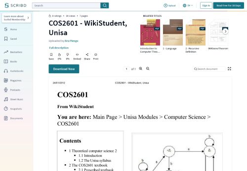 
                            11. COS2601 - WikiStudent, Unisa | Discrete Mathematics | Theoretical ...