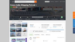 
                            11. Cosco India Shipping Pvt Ltd, Nungambakkam - Shipping ... - Justdial
