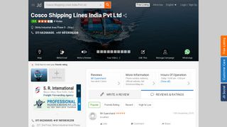
                            8. Cosco Shipping Lines India Pvt Ltd, Okhla Industrial Area Phase 3 ...