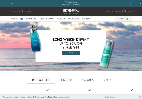 
                            4. Cosmetics, Face and Body Care, Suncare by BIOTHERM