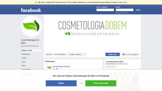 
                            8. Cosmetologia Do Bem - Página inicial | Facebook