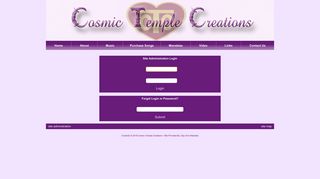 
                            11. Cosmic Temple Creations - Site Administration Login