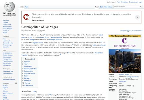 
                            11. Cosmopolitan of Las Vegas - Wikipedia