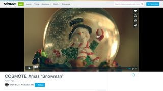 
                            12. COSMOTE Xmas “Snowman” on Vimeo
