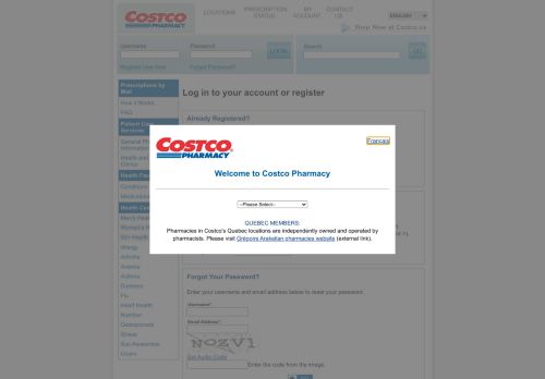 
                            1. Costco Pharmacy - Prescriptions by Mail - Log in to your account or ...