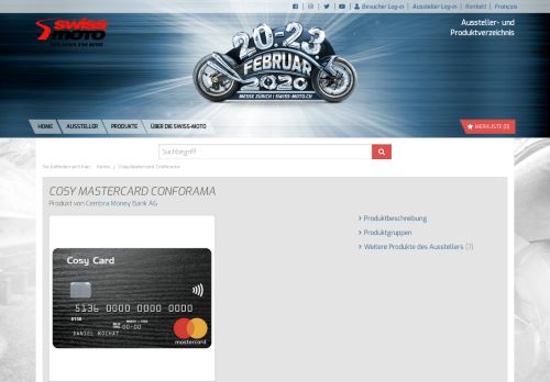 
                            10. Cosy Mastercard Conforama: Cembra Money Bank AG - SWISS ...